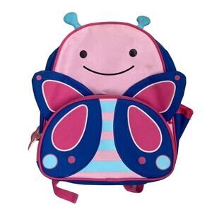 Skip Hop Zoo Butterfly Preschool Backpack - Pink Blue